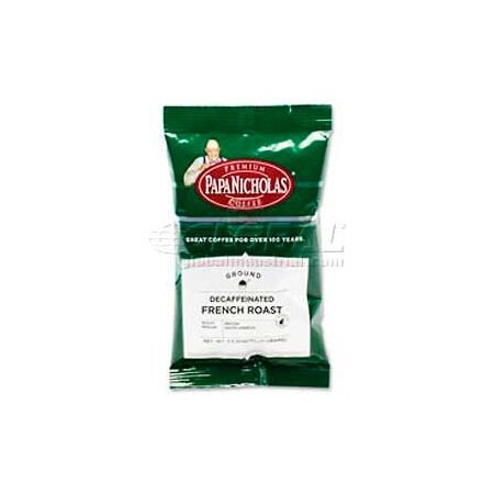 Papanicholas Coffee PapaNicholas  Premium French Roast Coffee, Decaffeinated, Arabica Bean, 2.5 oz., 18/Carton PCO25186